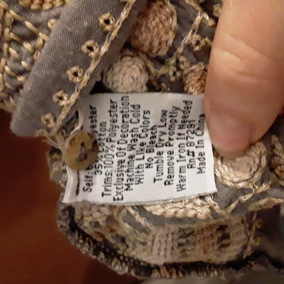 Johnny Was embroidered button back ruffle boho dress XS - Picture 8 of 8